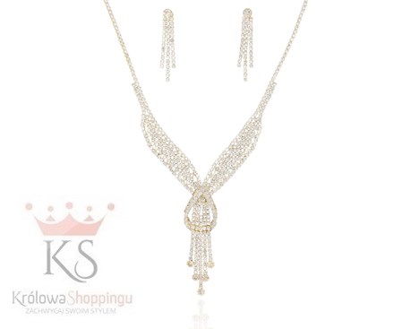 Komplet cyrkonie przełożony