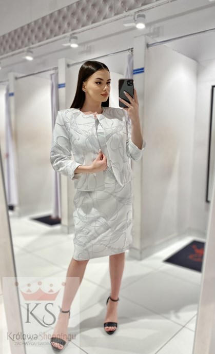 Żakiet srebro/popiel