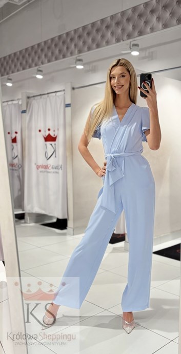 Kombinezon rękawek błękit