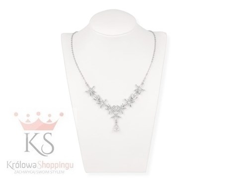 Komplet kryształ kwiatki