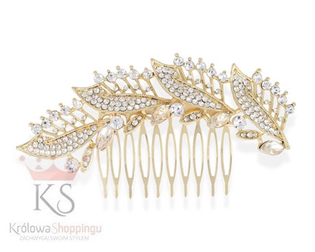 Grzebień z cyrkoniami duży