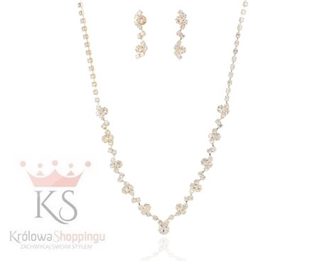 Komplet naszyjnik z kolczykami
