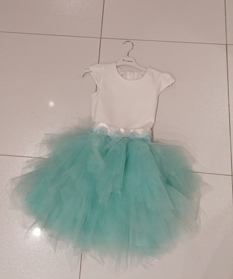 Sukienka dziecięca tiul mięta