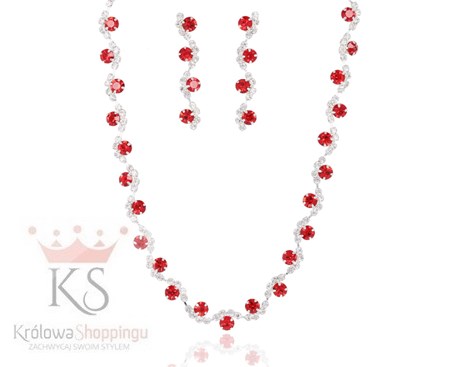 Komplet z długimi kolczykami / kolory