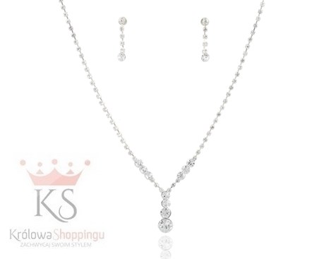 Komplet wiszące 3 cyrkonie