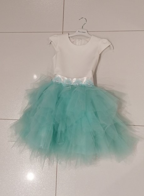 Sukienka dziecięca tiul mięta