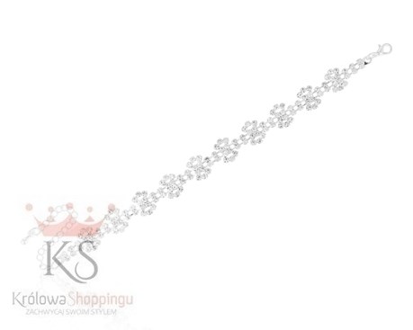 Bransoleta cyrkoniowe kwiatki