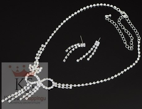 Komplet naszyjnik z kolczykami