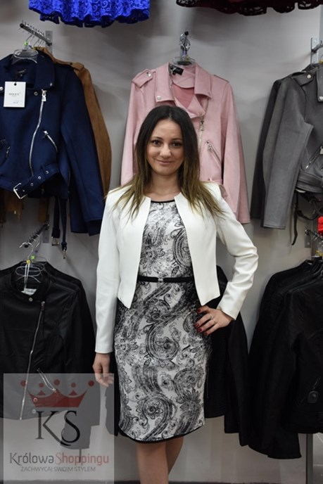 Żakiet materiałowy biały