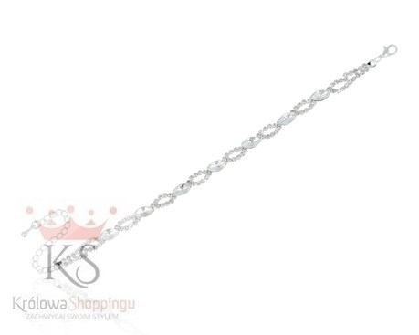 Bransoleta cyrkoniowe łezki