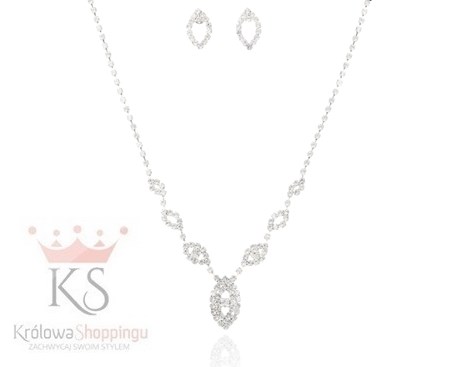 Komplet cyrkonie łezki