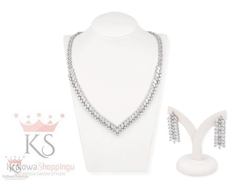 Komplet obroża łezki