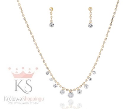 Komplet z dużymi cyrkoniami