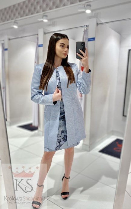 Sukienka krótka rękawek połysk srebro/czerń