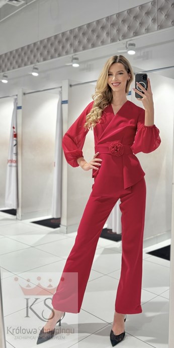 Komplet róża malina