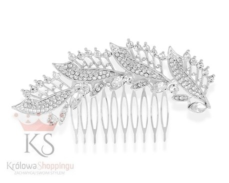 Grzebień z cyrkoniami duży