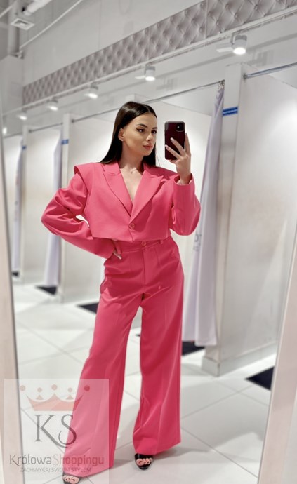 Garnitur damski magenta