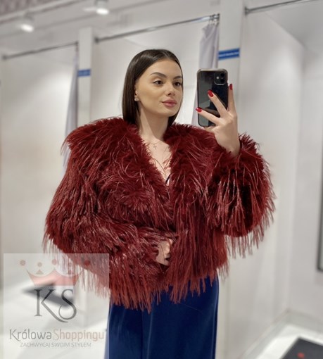 Futerko kołnierzyk bordo