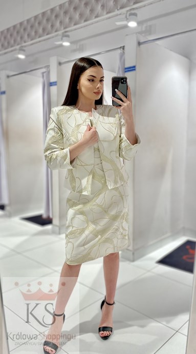 Żakiet złoto/pistacja