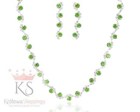 Komplet z długimi kolczykami / kolory