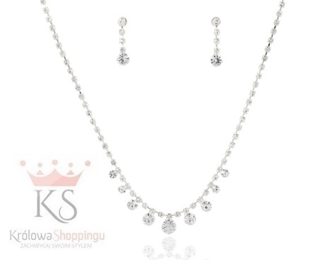 Komplet z dużymi cyrkoniami