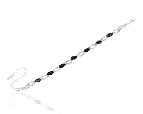 Bransoleta cyrkoniowe łezki