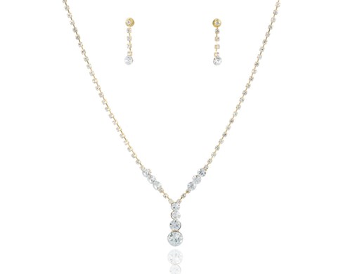 Komplet wiszące 3 cyrkonie