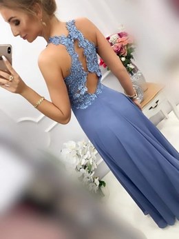 Sukienka długa zdobione plecy jeans