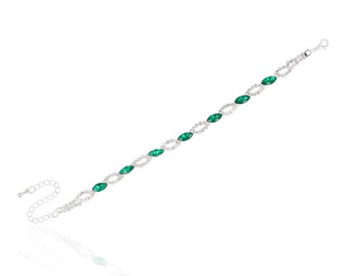 Bransoleta cyrkoniowe łezki