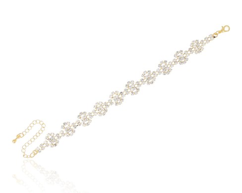 Bransoleta cyrkoniowe kwiatki