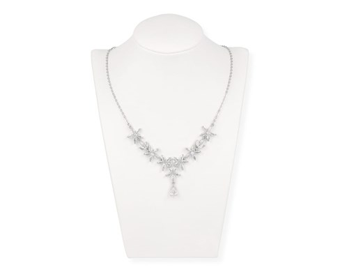 Komplet kryształ kwiatki