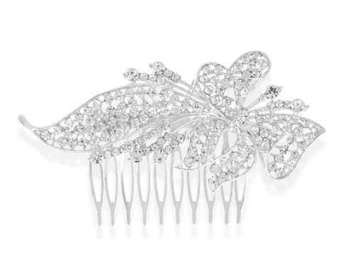 Grzebień z cyrkoniami duży