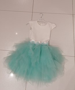 Sukienka dziecięca tiul mięta