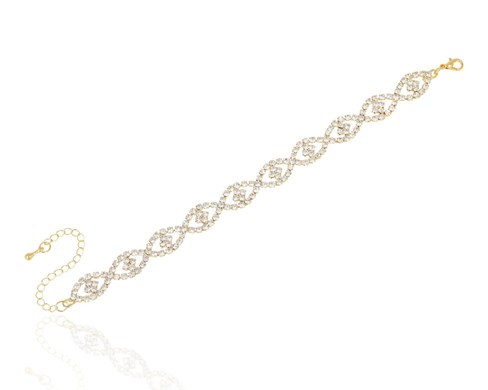 Bransoleta cyrkoniowa w łezki