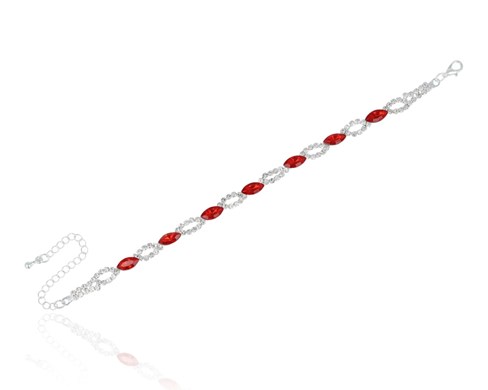 Bransoleta cyrkoniowe łezki