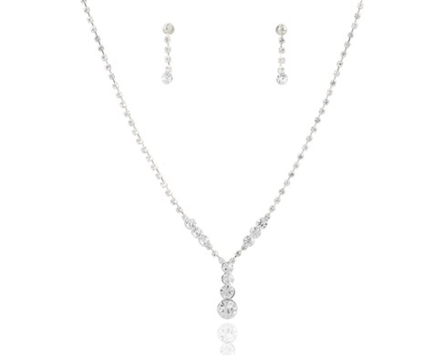 Komplet wiszące 3 cyrkonie