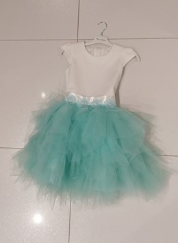 Sukienka dziecięca tiul mięta