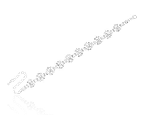 Bransoleta cyrkoniowe kwiatki