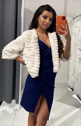 Futerko bolerko krótkie białe