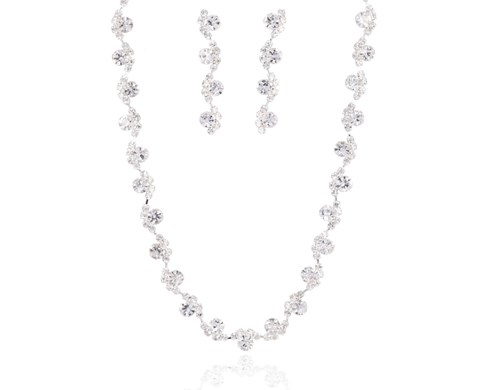 Komplet z długimi kolczykami / kolory