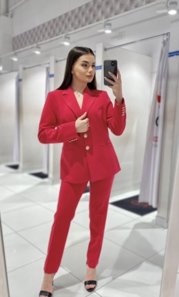 Garnitur damski malina