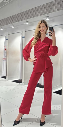 Komplet róża malina