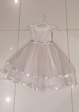 Sukienka dziecięca tiul biała
