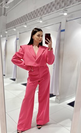 Garnitur damski magenta