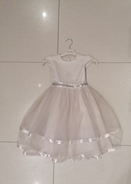 Sukienka dziecięca tiul biała