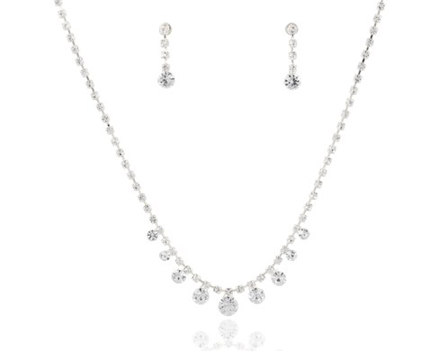 Komplet z dużymi cyrkoniami